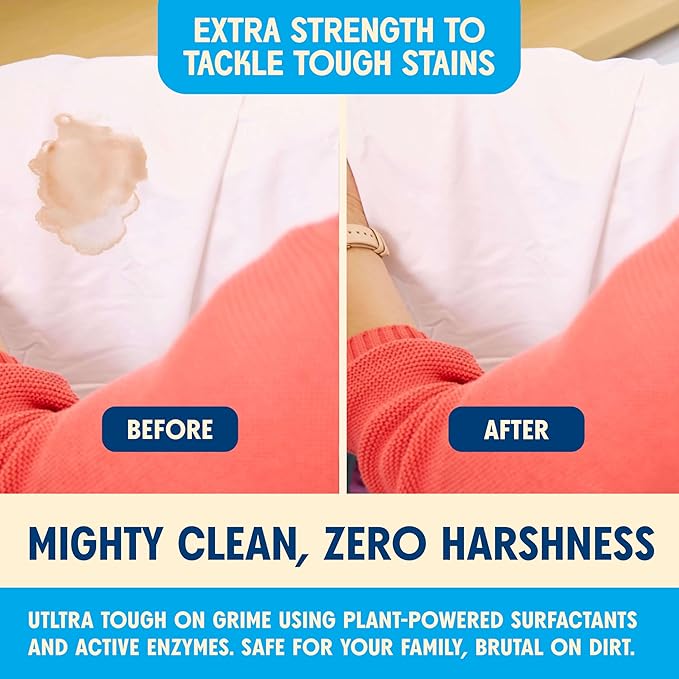 Aunt Fannie's Extra Strength Powder Laundry Detergent, Stain Fighting, Plant Based, Natural Ingredients, 70 Loads Per Bag, Eucalyptus, 88 Oz