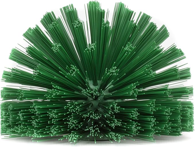 SPARTA Industrial Tank Brush Head Pipe Brush Head, Drain Brush with 3/4" Thread Hole (Handle Not Included) for Commercial Use, Plastic, 5.7 Inches, Green