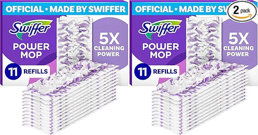 Swiffer PowerMop Multi-Surface Mopping Pad Refills,Made by Swiffer,for Floor Cleaning,11 Count (Pack of 2)