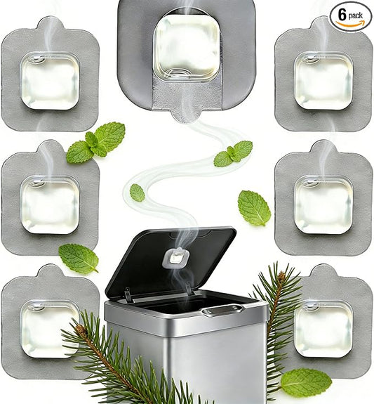 xcivi 6 Pack Replacement Cryowood Scented Deodorizer Pod for Simplehuman Pod Holder, Compatible with Trash Can, Deodorizer Refills for Bathroom, Closet, Storage, Odor Eliminator for Trash Cans