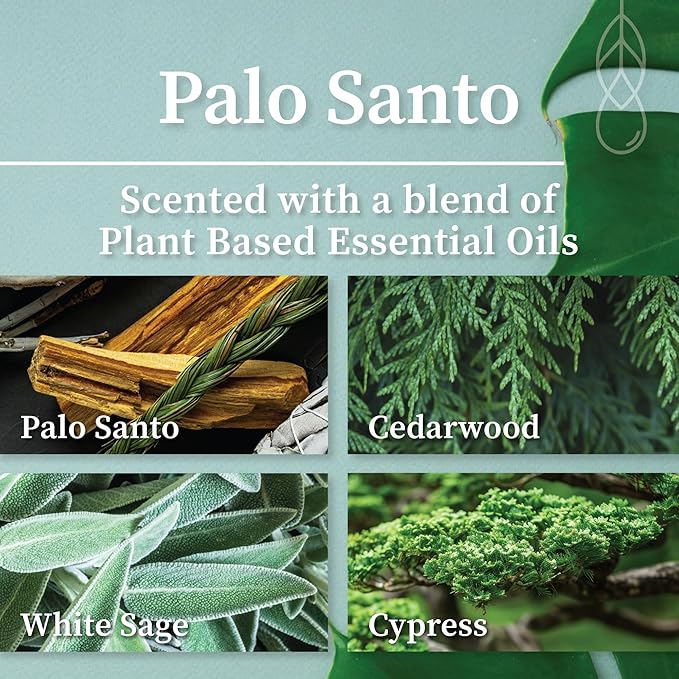 Hemlock Park Palo Santo Room & Linen Spray | Botanical Mist Crafted with Essential Oils | 4 oz Glass Bottle