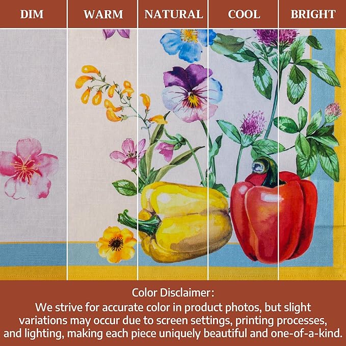 Maison d' Hermine 100% Cotton Cloth Napkins Set of 4 Everyday Reusable Square Napkins Cloth Washable Dinner Party Wedding Restaurant Hotel Kitchen Spring Summer (Giverny, 20" x 20")