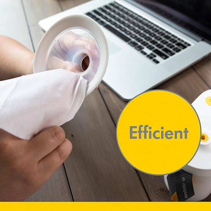 Medela Quick Clean Wipes for On-the-Go Cleaning of Breast Pumps, Accessories, and Various Surfaces, Plant-based, Resealable,1 Count (Pack of 360)