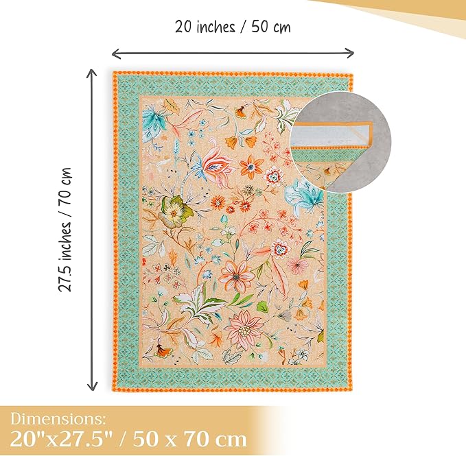 Maison d' Hermine Kitchen Towels Set of 3 100% Cotton 27.50" x 20" Reusable Cloth Tea Dish Towels Absorbent with Hanging Loop for Kitchen Farmhouse Hotel Spring Summer - Luxury Loft - Peach