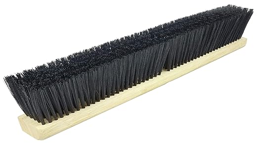 Weiler 42035 18" Block Size, Black Polypropylene Fill, Medium Sweep Floor Brush