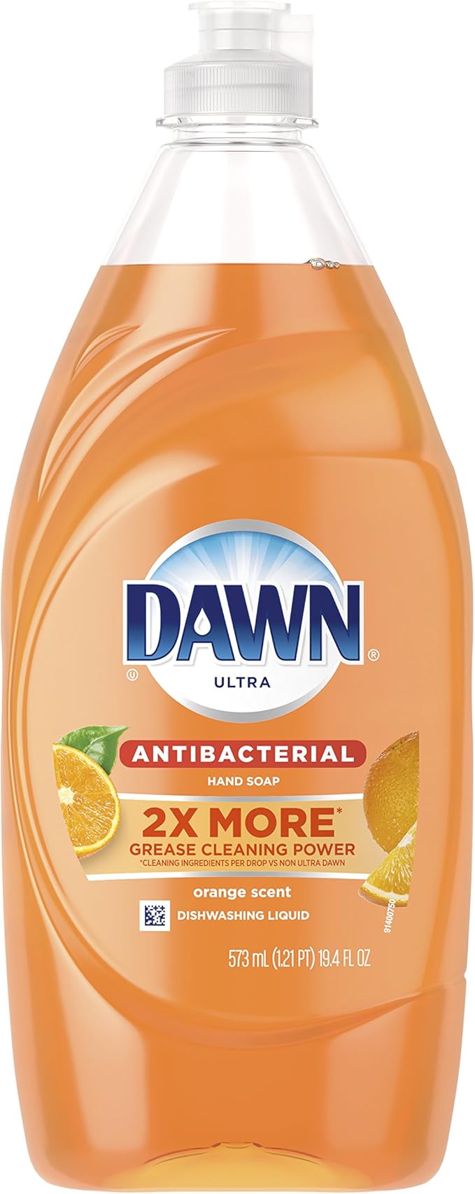 Dawn Ultra Antibacterial Hand Soap, Dishwashing Liquid Dish Soap Orange 19.4 oz (Packaging may vary)
