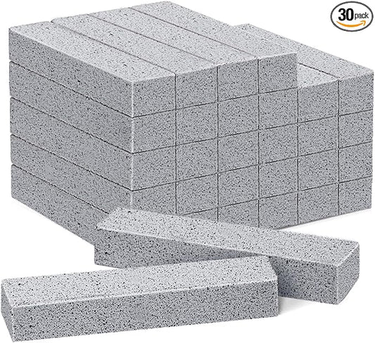 30 Pack Pumice Stone for Toilet Bowl Cleaning, Toilet Pumice Stones for Cleaning Toilets, Bathtubs, Grills, Swimming Pools, Sinks