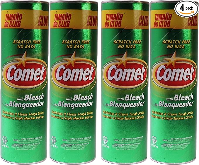 Comet Cleanser with Bleach 28 ounce,(Pack of 4)