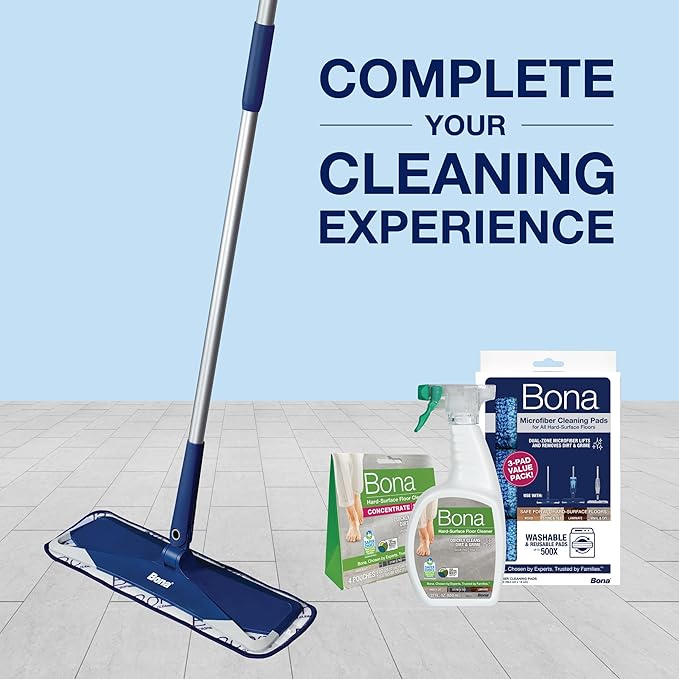 Bona® Multi-Surface Floor Cleaner Spray - 32 fl oz - Unscented - Includes Filled Bottle + Concentrate Refill for Multi-Surface Floor Cleaning
