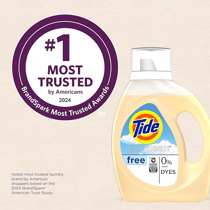 Tide Purclean Liquid Laundry Detergent, 63 fl oz, 48 Loads