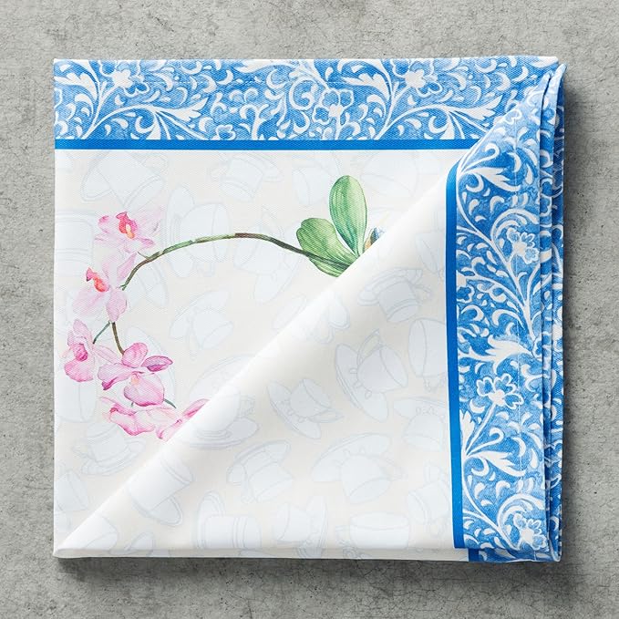 Maison d' Hermine 100% Cotton Cloth Napkins Set of 4 Everyday Reusable Square Napkins Cloth Washable Dinner Party Wedding Restaurant Hotel Kitchen Spring Summer (Canton, 20" x 20")
