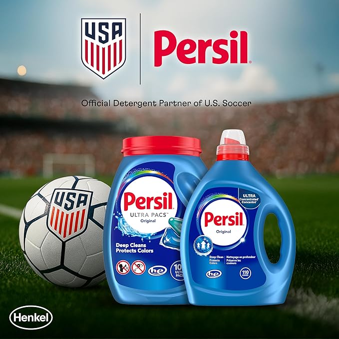 Persil Intense Fresh Everyday Clean Laundry Detergent Liquid, 82.5 Fl Oz, 110 Loads, Ultra Concentrated Laundry Soap, Deep Cleaning & Lasting Freshness, All Water Temperatures, HE Safe