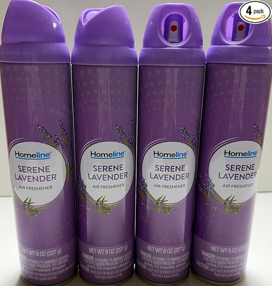 Wizard Homelin Great Scents Air Freshener smoke odor eliminator, 8 oz Odor Neutralizer Wizard The Magic of Fresh Air Freshener Serene lavender (Pack of 4)