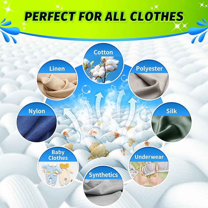 Laundry Detergent Sheets - Fresh Linen 120 Loads Laundry Sheets Detergent, Bulk Travel Laundry Detergent Eco Friendly & Hypoallergenic Natural Detergent Sheets Strips Laundry Soap Sheets