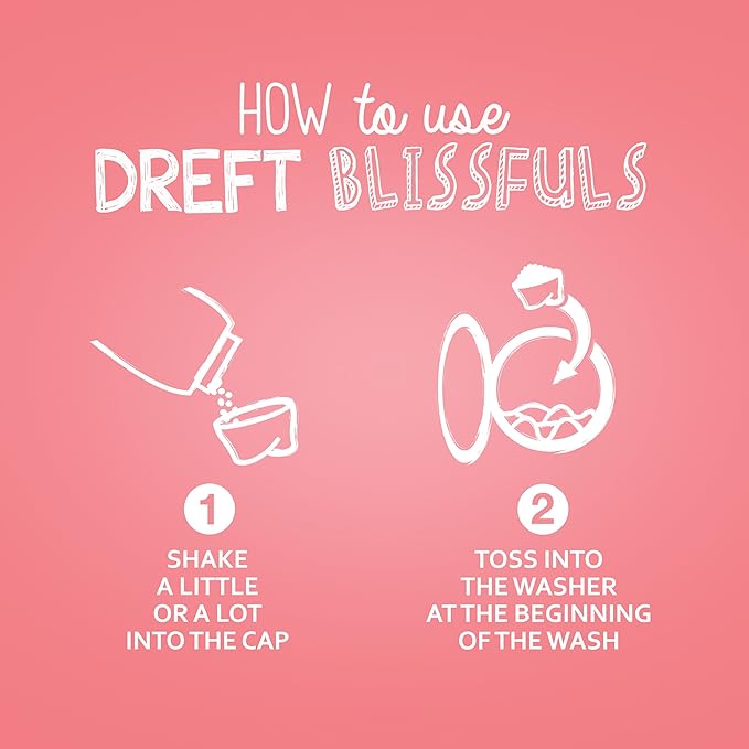Dreft Blissfuls In-Wash Laundry Scent Booster Beads,Baby Fresh Scent,18.2 oz,(Pack of 4)