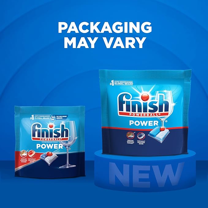 Finish Power Dishwasher Pod, No Pre-Rinse Dishwasher Detergent, Dishwasher Tabs For Deep Clean & Shine with Degreasing Power, 94 Count