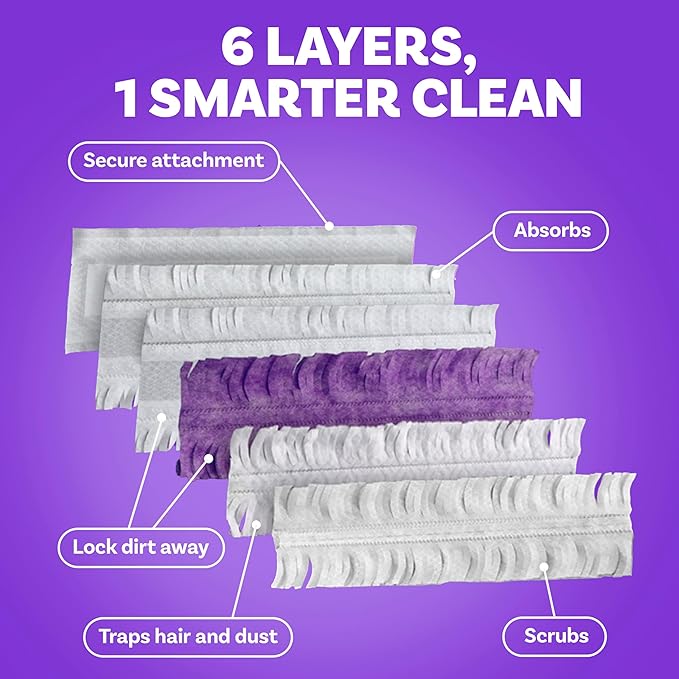 Procter & Gamble Swiffer PowerMop Multi-Surface Mopping Pad Refills, 5 Count Mop Heads