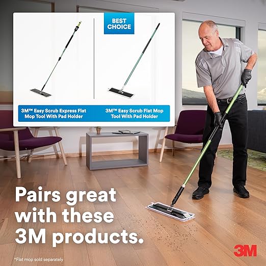 3M Easy Trap Sweep and Dust Sheets, 1 Roll of 60 5" x 6" Sheets, Disposable Easy Sweep Floor Duster, Picks Up 8x More Dirt, Dust, Sand, Hair, Works on Dry or Wet Surfaces, Hardwood Floors, 59032W