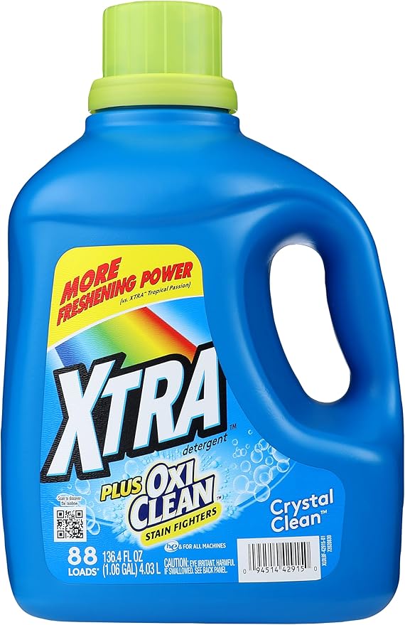 Xtra, Detergent, Stain Fighter, 136.4 Ounce