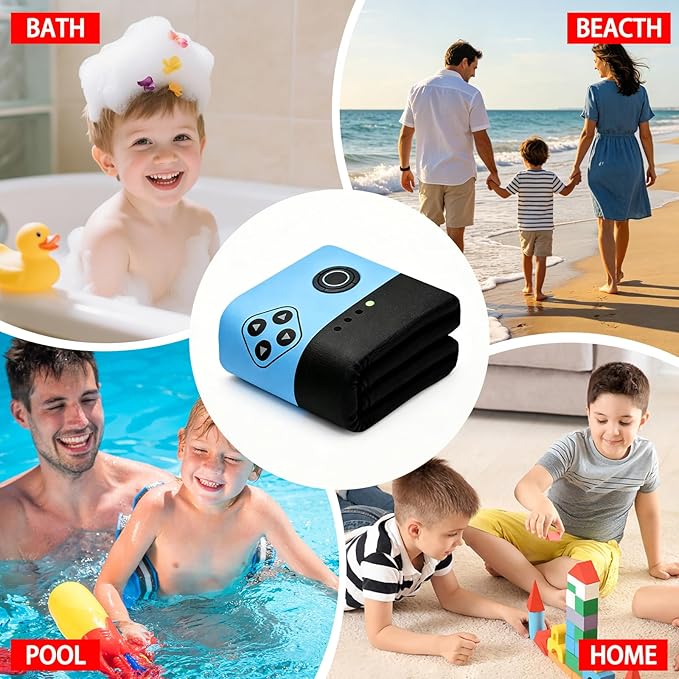 Hooded Towels for Kids - Superfine Fiber Video Game Gamepad Toddler Hood Bath Towels Beach Hooded Poncho Absorbent Pool Toddler Swim Bath Wrap for Boys & Girls 3-10 Years, 50 * 30 inches
