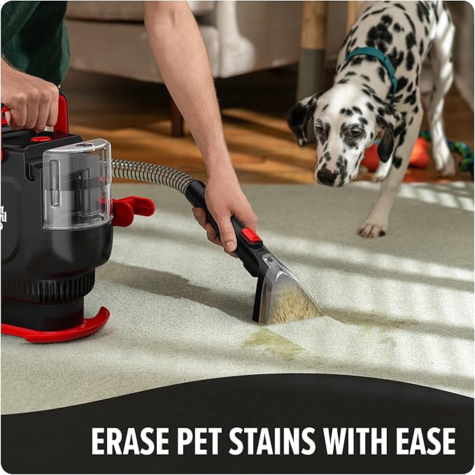 Dirt Devil Portable Spot Cleaner Machine for Carpet and Upholstery, Powerful Suction Spot Cleaning Machine with Versatile Tools, Pair with Dirt Devil Portable Cleaner Solution