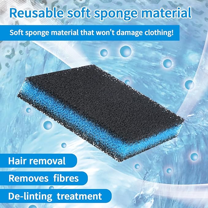 6 Pcs Laundry Pet Hair Catcher, Reusable Pet Hair Remover for Laundry Fur Catcher Tool for Washing Machine, Effectively Removes Dog and Cat Hair from Bedding and Clothing