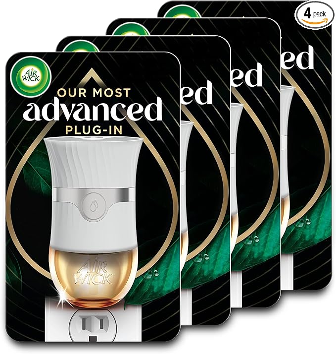 Air Wick Scented Oils Advanced Gadget, Essential Oils, Room Freshener, Air Freshener, 4 ct