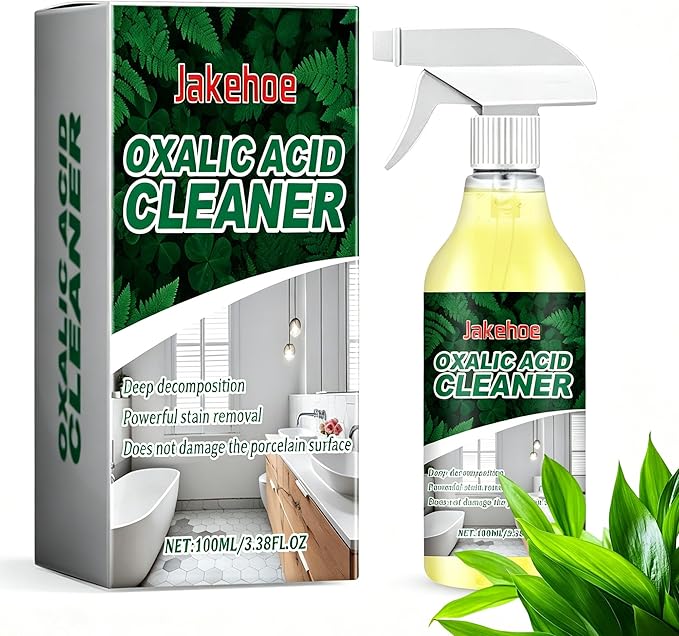 Oxalic Acid Cleaner for Bathroom & Household Surfaces, Designed for Hard Water Buildup & Surface Marks on Toilet, Tile, Tub & Concrete, Easy Spray for Routine Cleaning (1pcs)