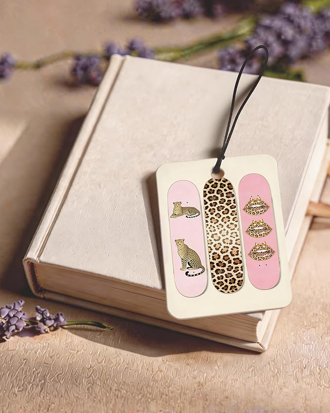 Trendy Pink Leopard Orange Citrus Car Air Freshener 4pcs, Funky Y2k 8 Ball Lips Skateboard Deck Cheetah Hanging Scents Car Accessories Interior Mirror Decor for Women Girls