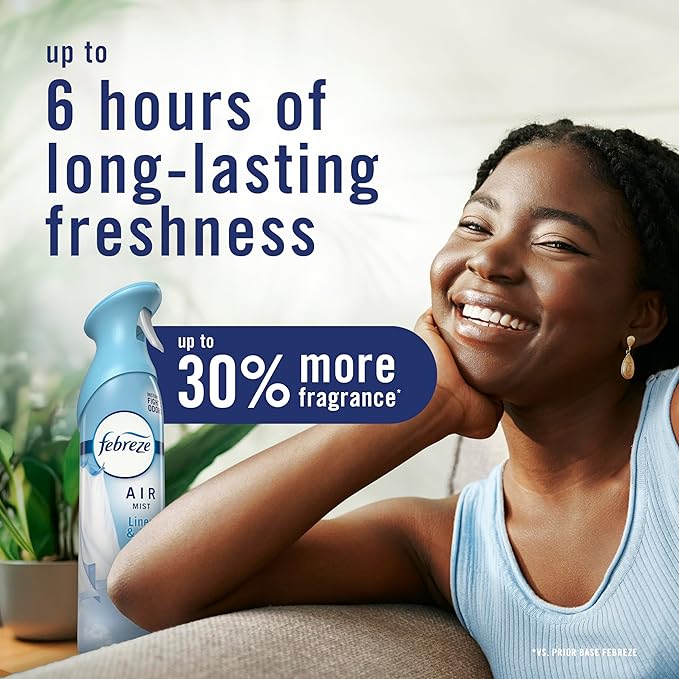 Febreze Air Mist, Air Freshener, Odor Fighting Room Spray, Deodorizer for Home Bathroom Kitchen Office Apartment, Soothe & Restore, Refresh & Energize, Romance & Desire Variety Pack, 8.1oz (Pack of 3)
