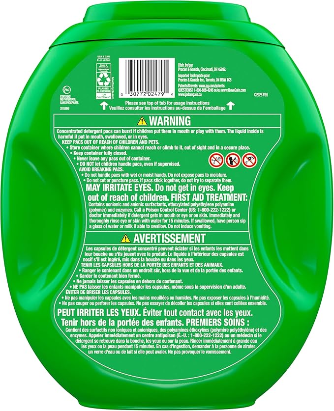 Gain Flings Laundry Detergent Pods Odor Defense + Color Guard, Moonlight Breeze Scent, 3 in 1 HE Detergent Pacs with Oxi Boost and Febreeze, 112 Count (Packaging May Vary)