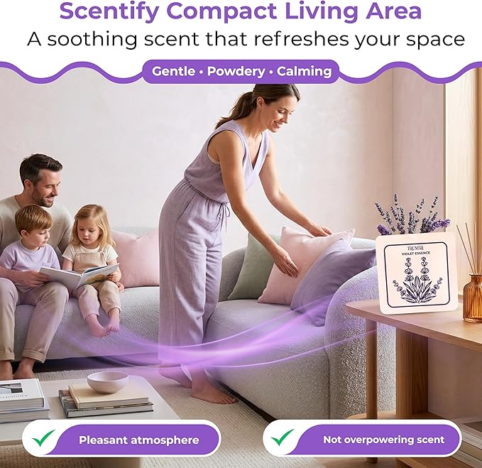 Violet Essence - Room Deodorizer Gel Odor Eliminator For Home - Bathroom Air Freshener Odor Absorber - Closet Deodorizer - Long Lasting Non Plug In Strong Scent For Kitchen Trash Basement Rv Smell
