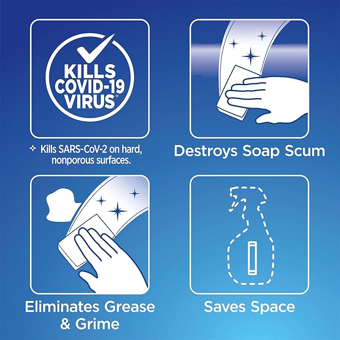 Clorox Disinfecting Bathroom Foamer Refills for Clorox Bathroom Foamer Cleaning System, Household Essentials, 2 Count