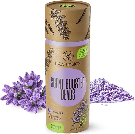 Scent Boosters for Washer, Lavender Aroma - Bulk Laundry Booster Beads and Fabric Smell Deodorizer - In Wash Odor Eliminator Pods for Fresh Scented Clothes