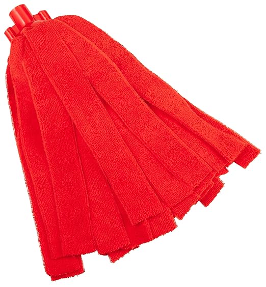 Vikan Microfiber Socket Mop, Red