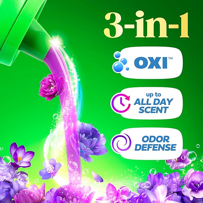 Gain Plus Liquid Laundry Detergent, Cleaner, Fresher, Now with Oxi, Moonlight Breeze Scent, 170 fl oz, 129 Loads