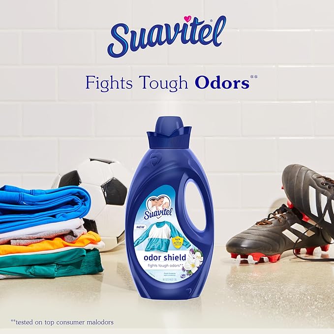 SUAVITEL ODOR SHIELD FABRIC SOFTENER FRESH BREEZE 46OZ