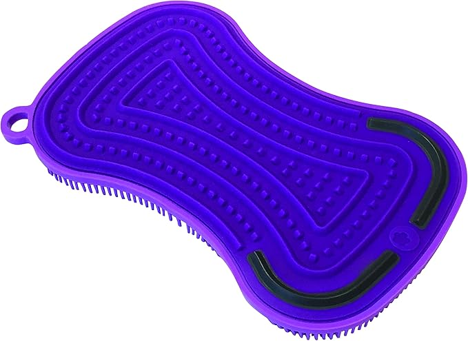 Kuhn Rikon Stay Clean 3-in-1 Scrubber Purple