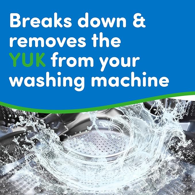 Oh Yuk Jetted Tub & Washing Machine Cleaner Bundle - Deep Cleans Jets & Washers – Helps Remove Odor-Causing Residues, Pet Hair & Hard Water Buildup in laundry– Safe & Effective for All Models