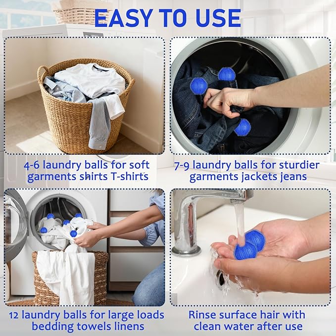 10 PCS Pet Hair Remover for Laundry, Washing Machine Fur Catcher, Effective Cat Dog Laundry Pet Hair Catcher for Clothes, Sheets, Towels, Fleece Blankets, Won’t Damage Fabric-1