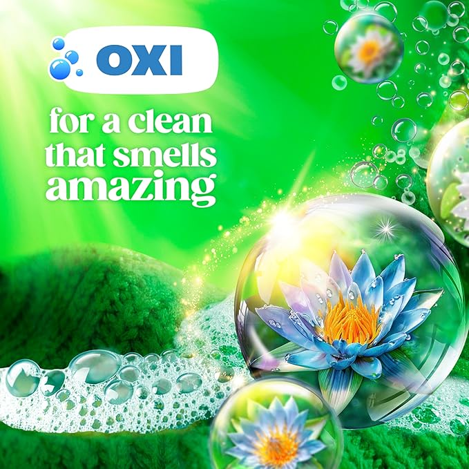 Gain Plus Liquid Laundry Detergent, Cleaner, Fresher, Now with Oxi, Waterfall Delight Scent, 170 fl oz, 129 Loads