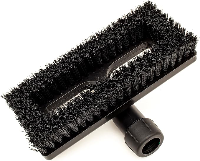 SPARTA 3638831EC03 Polyester Rectangle Scrub Brush, Floor Brush, Cleaning Brush With Swivel Head For Cleaning, 8 Inches, Black