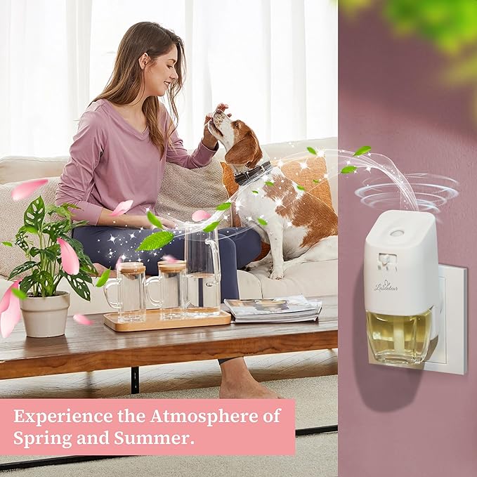 Plug In Air Freshener Refills for Home, Cherry Blossom, Raspberry, Balsam Fir, Coconut Scent Combination For Bathroom, 12 Count 7.92 FL OZ, Compatible with Air Wick & Glade, Not Include Glade Plus