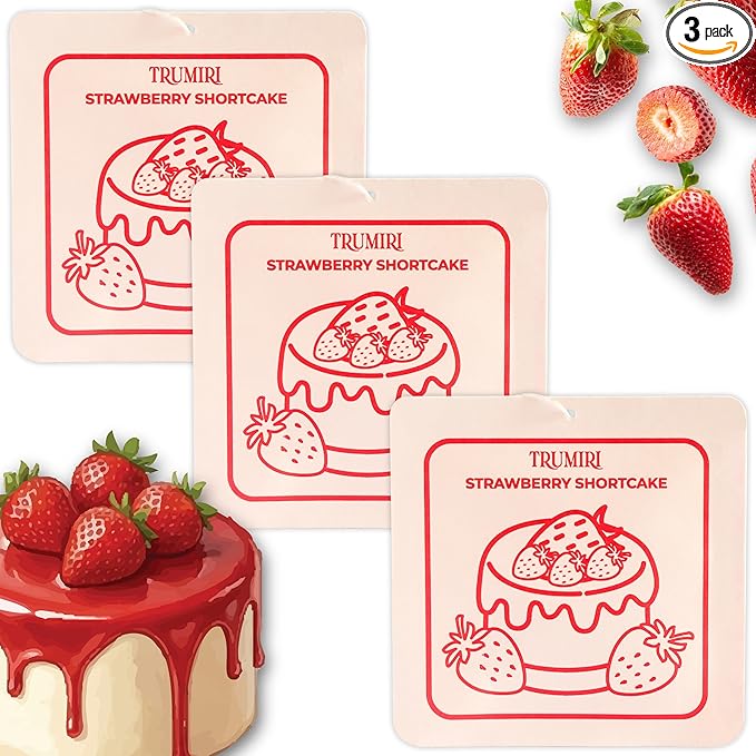 Strawberry Shortcake - Room Deodorizer Gel Odor Eliminator For Home - Pack Of 3 Bathroom Air Freshener Odor Absorber Closet Deodorizer - Non Plug In Strong Scent For Kitchen Trash Basement Shoe Rack