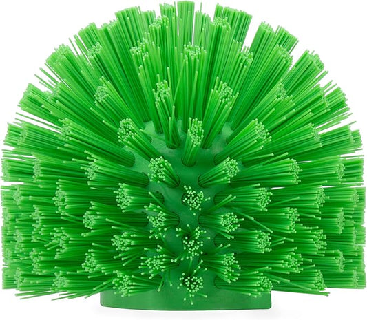 SPARTA Industrial Tank Brush Head Pipe Brush Head, Drain Brush with 3/4" Thread Hole (Handle Not Included) for Commercial Use, Plastic, 5 x 3.9 Inches, Lime