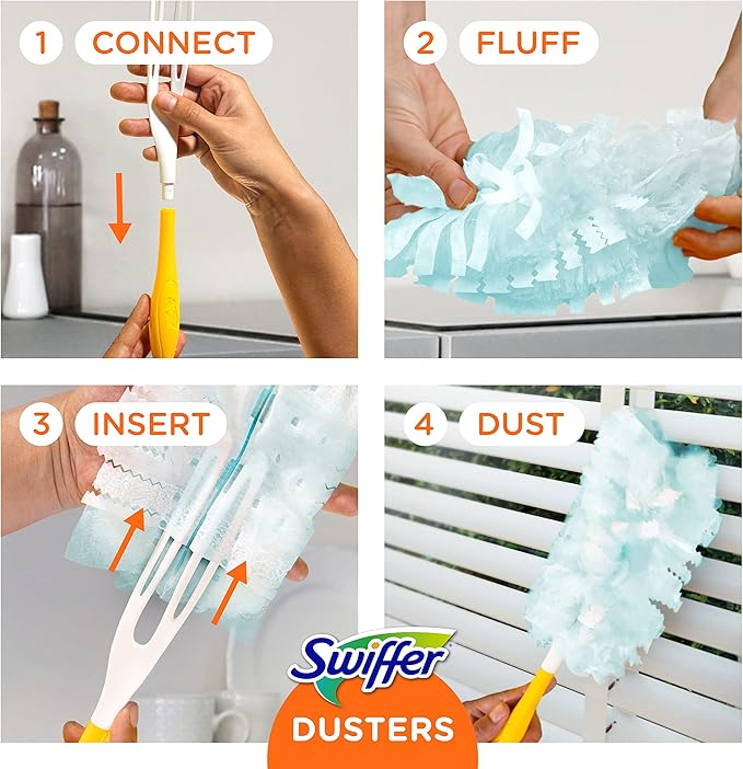 Swiffer Dusters Multi-Surface Duster Refills, Lavender Scent, 10 Count (Pack of 4)