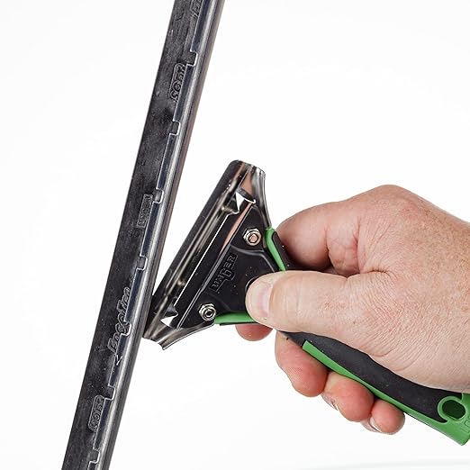 Unger Commercial 6" Window Squeegee with Ergonomic Handle, Case of 10 – Soft Rubber Blade & Stainless Steel "S" Channel for Streak‑Free Cleaning ES150