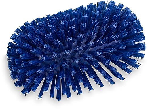 SPARTA Tank and Kettle Scrub Brush Heavy-Duty Tile Brush, Color-Coded and Handle Compatible (Sold Separately) for Optimal Access In Spacious Containers, Plastic, 5.5 X 9.5 Inches, Blue