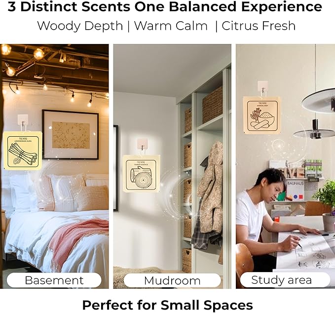 Room Deodorizer Gel Odor Eliminator For Home - Variety Pack Of 3 - Timber Essence|Sandal Mist|Lemongrass Aura Bathroom Air Freshener Odor Absorber - Long Lasting Strong Scent For Kitchen Trash Closet