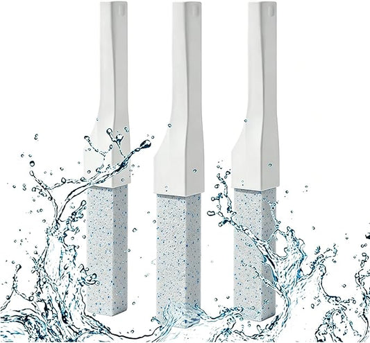 Pumice Stone Toilet Bowl Cleaner with Long Handle, Replaceable Cleaning Stone, Hard Water Stain Remover for Toilets, Bathtubs, Grills, Pools, Sinks, Household Cleaning Tool